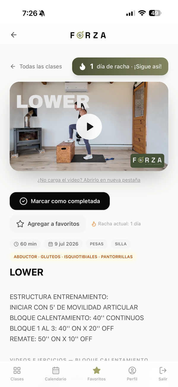 ▶️ Clases guiadas en video